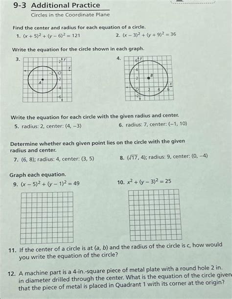 Benefits of Using 12 5 Practice Circles in the Coordinate Plane
